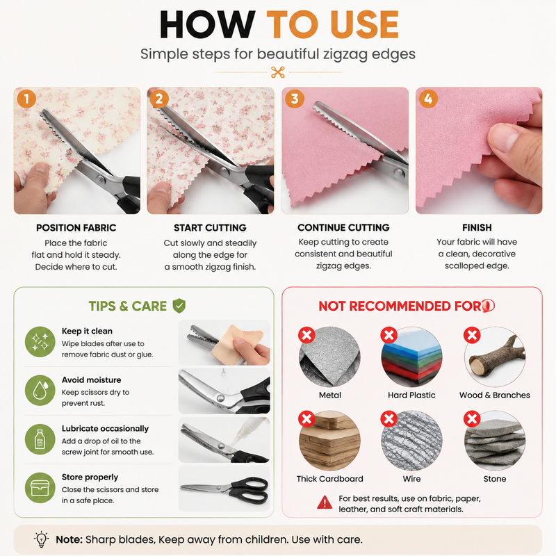 StitchEdge – Professional Stainless Steel Pinking Shears