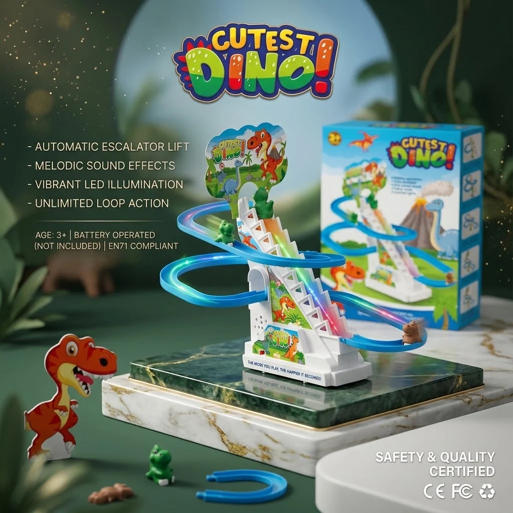 DinoDash – Electric Mini Dino Racing Adventure Track Set
