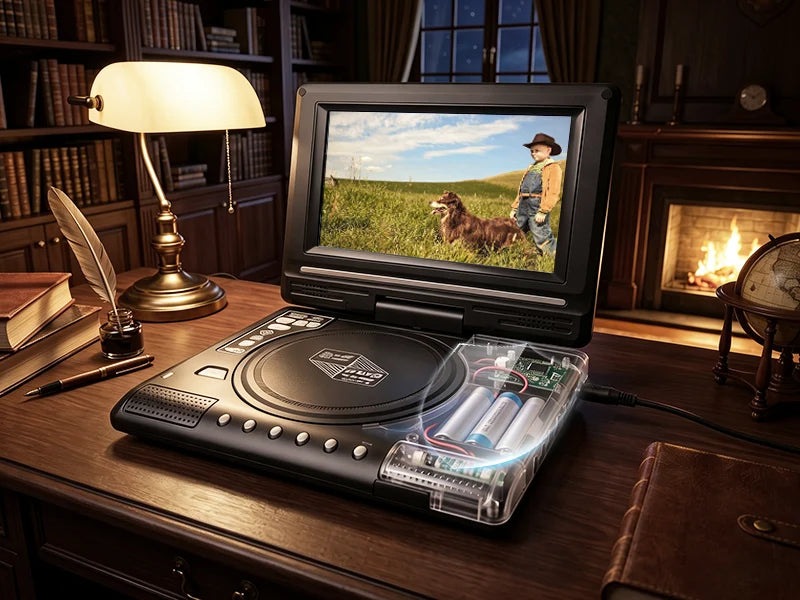 ViewMax – 7.8" HD Portable Rechargeable DVD Player