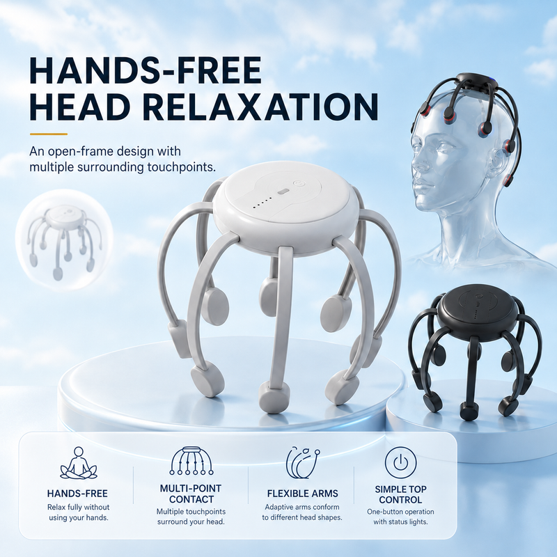 Relaxora – Intelligent 8-Head Scalp Massager