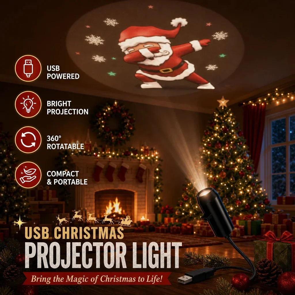 GlowMerry – Plug & Play HD Christmas Projector