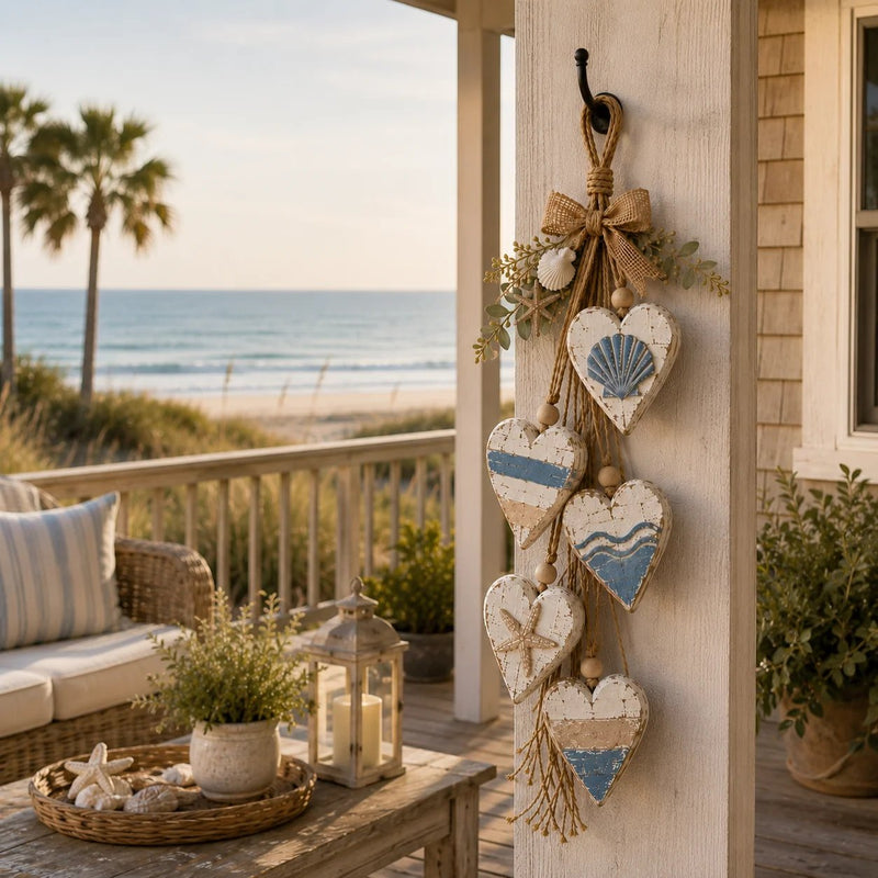 HeartHaven – Rustic Layered Heart Wall Hanging Decor