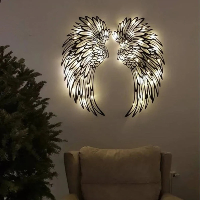 HaloWings – Angel Wings Metal Wall Art