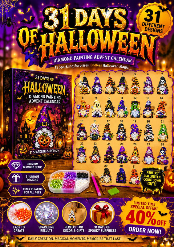 SpookySpark – Halloween Diamond Art Surprise Calendar