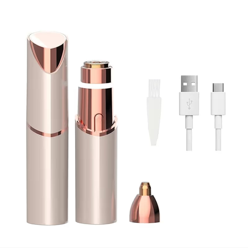 FuzzElle – Rechargeable Lipstick Facial Hair Trimmer