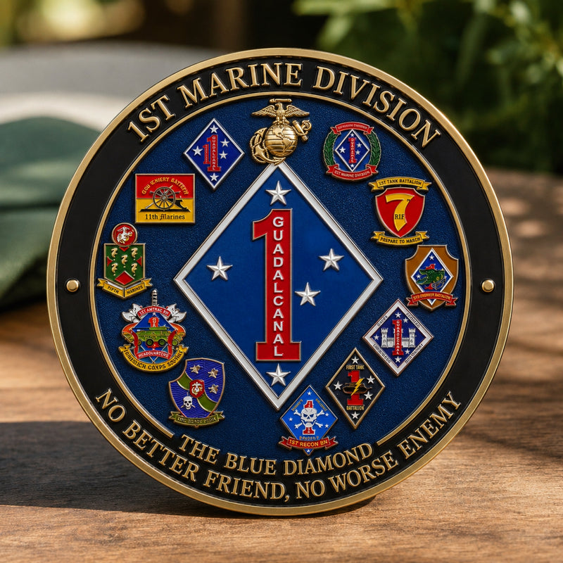MarineHonor – Blue Diamond Commemorative Keepsake Coin