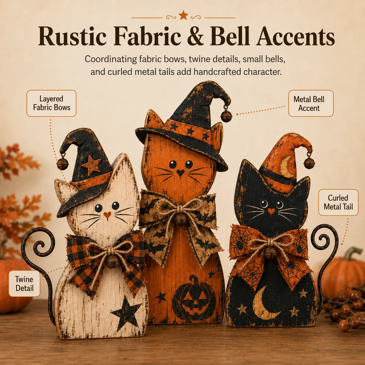 SpookyNest – Retro Halloween Tabletop Decor Collection
