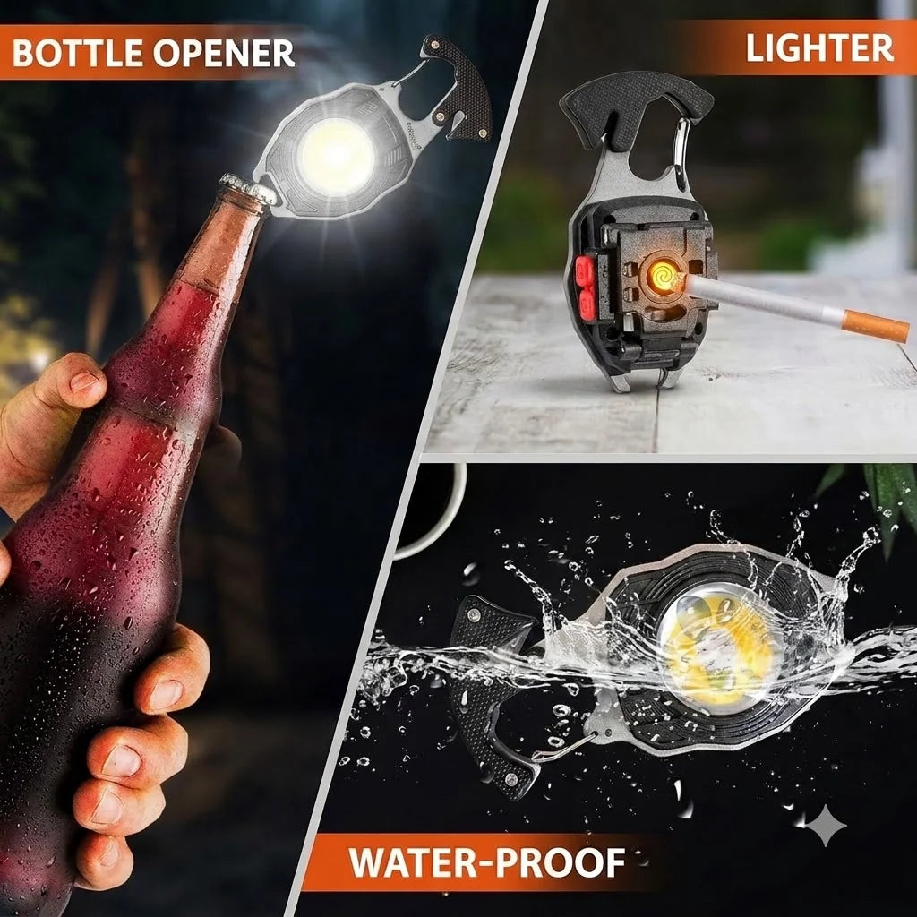 LuminoGear – 8-In-1 Multifunctional Keychain Flashlight
