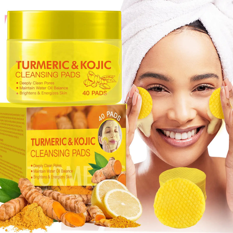 TurmeraGlow – Turmeric & Kojic Acid Cleansing Pads