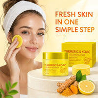TurmeraGlow – Turmeric & Kojic Acid Cleansing Pads