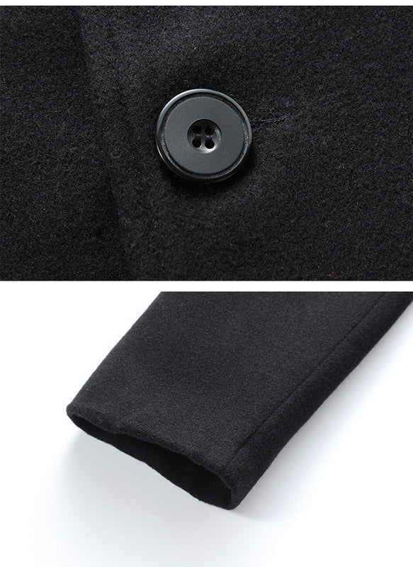 WinterCore – Men’s Single-Breasted Solid Color Jacket