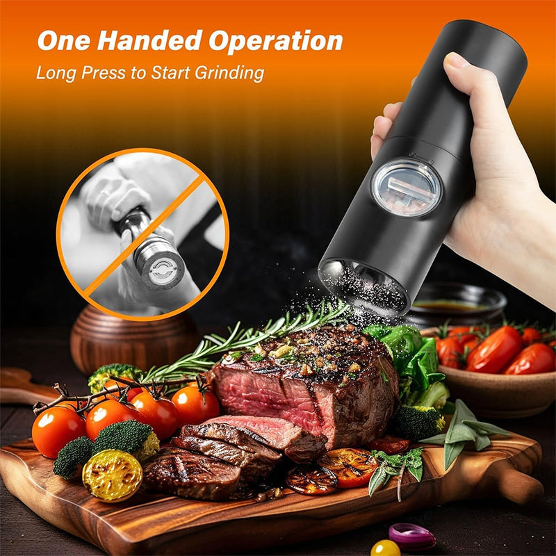 SpiceGlow – Electric Salt & Pepper Grinder Set