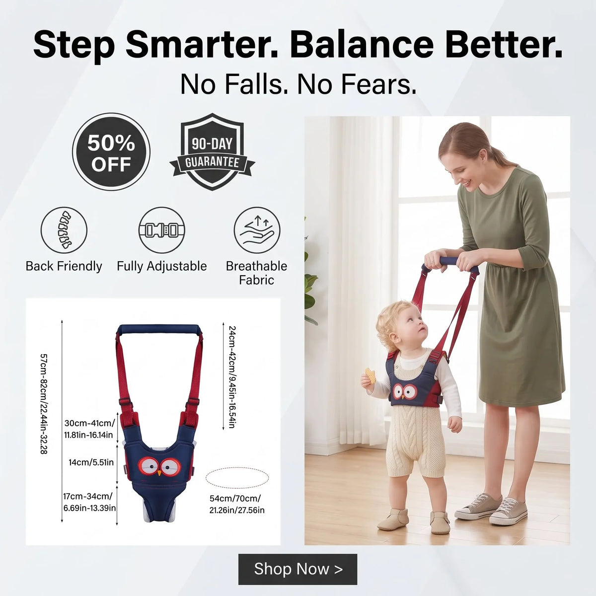 LittleStride – Adjustable Baby Walking Support Harness