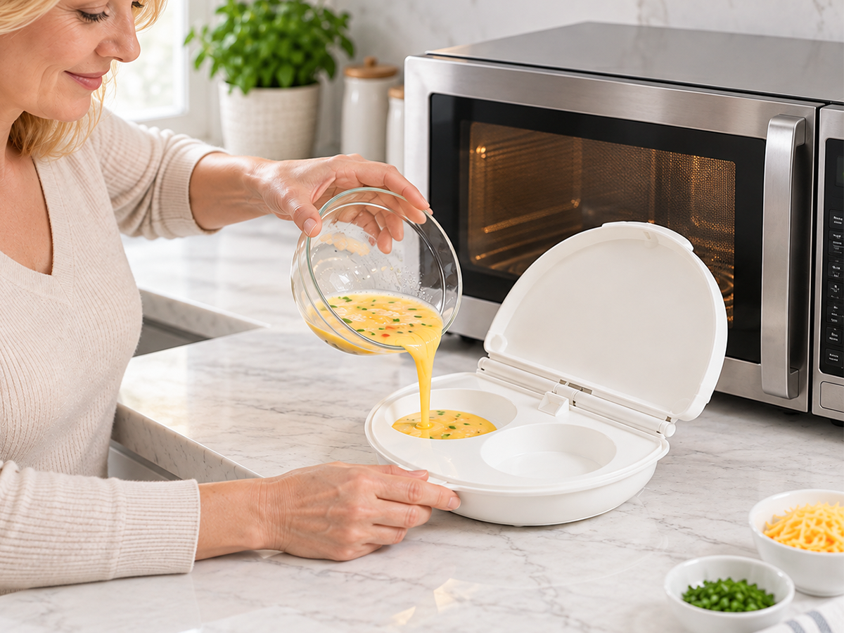 EggMate – 2-Egg Microwave Cooking Steamer