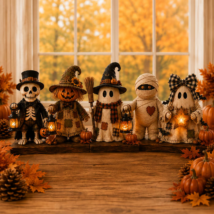 BooCraft – Rustic Halloween Shelf Sitter Set