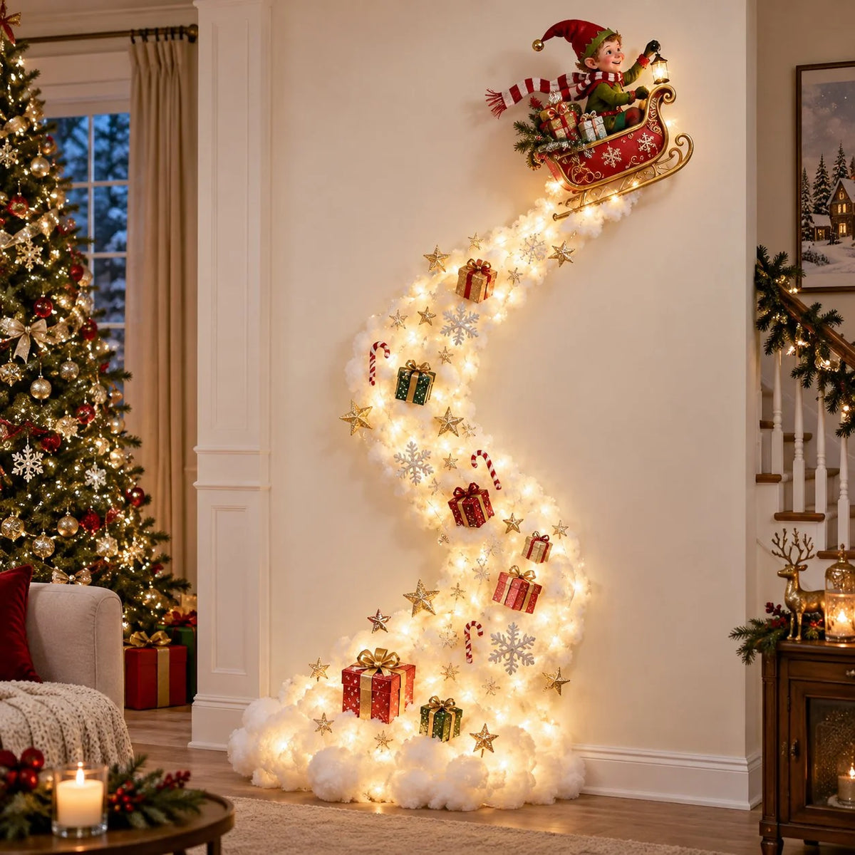 GlowHaven – Christmas Magic Trail Wall Light