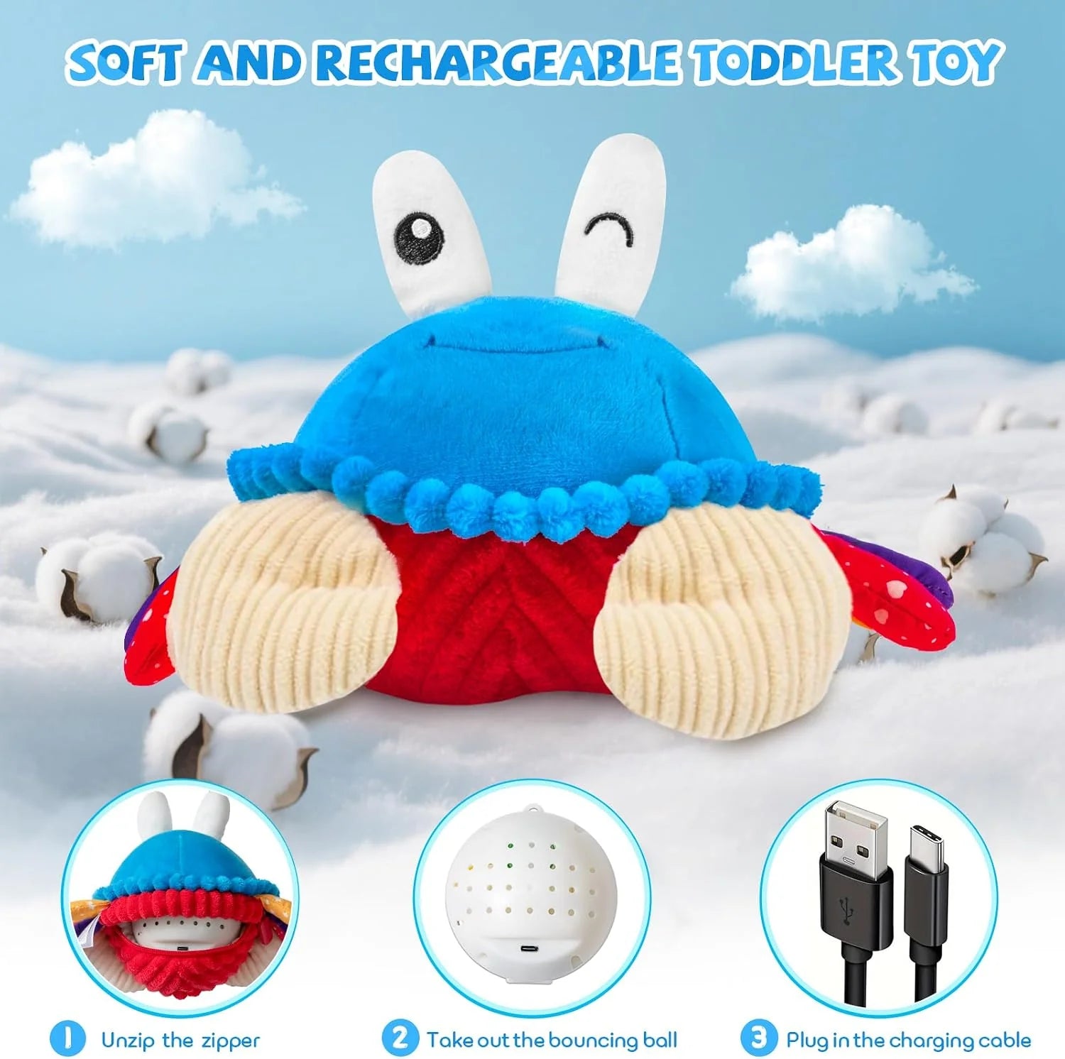CuddleCrab – Interactive Crawling Baby Plush