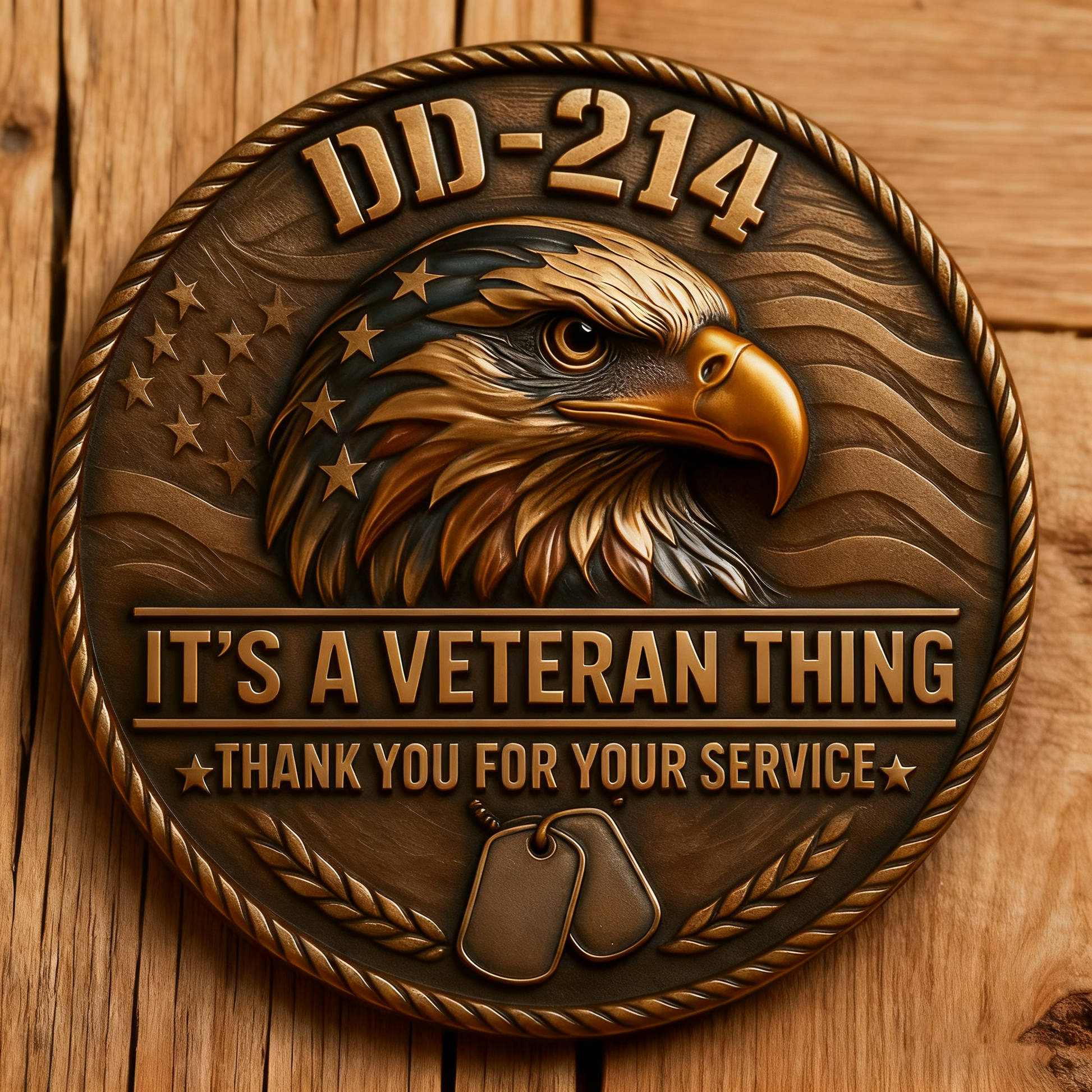 💖Last Day 49% OFF - 🇺🇸 “DD-214 – It’s a Veteran Thing” Commemorative Coin