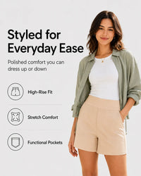 FlexEllea – High-Waisted Athletic Bermuda Shorts