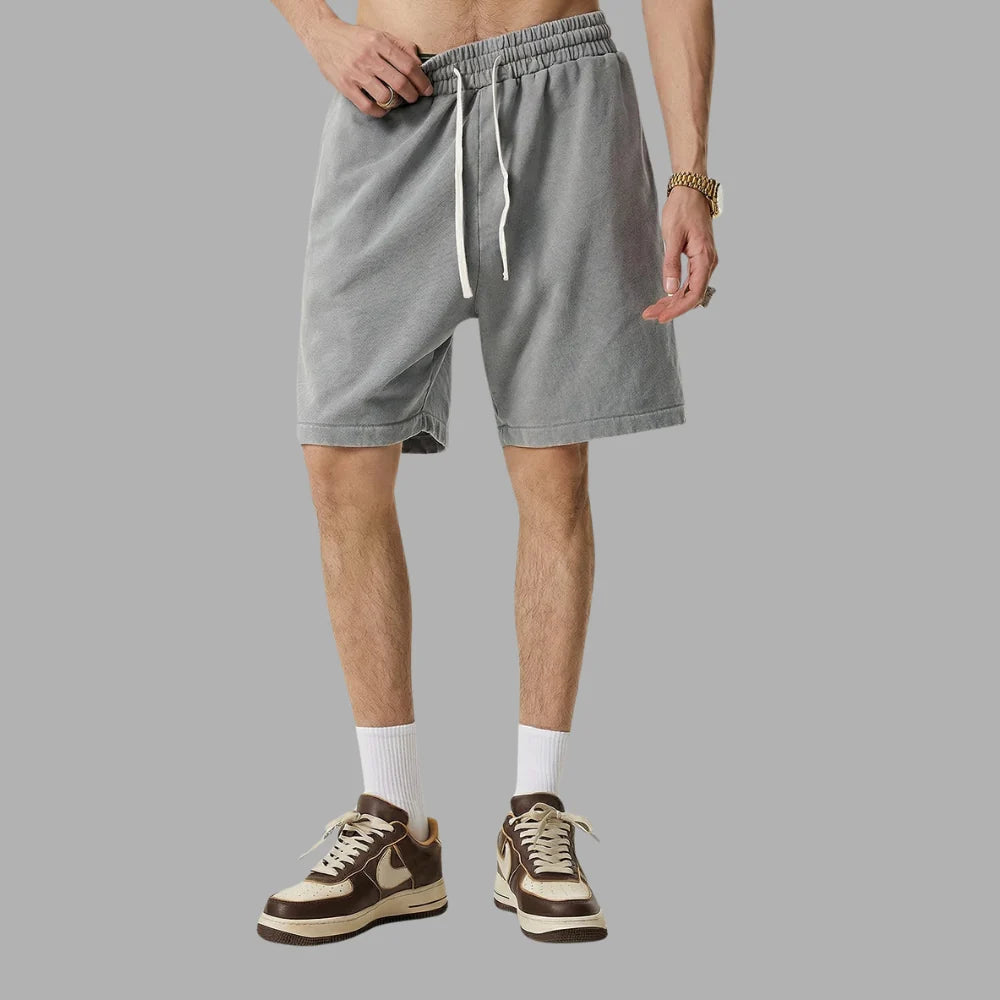 RetroFlex – Vintage Washed Athletic Sweat Shorts