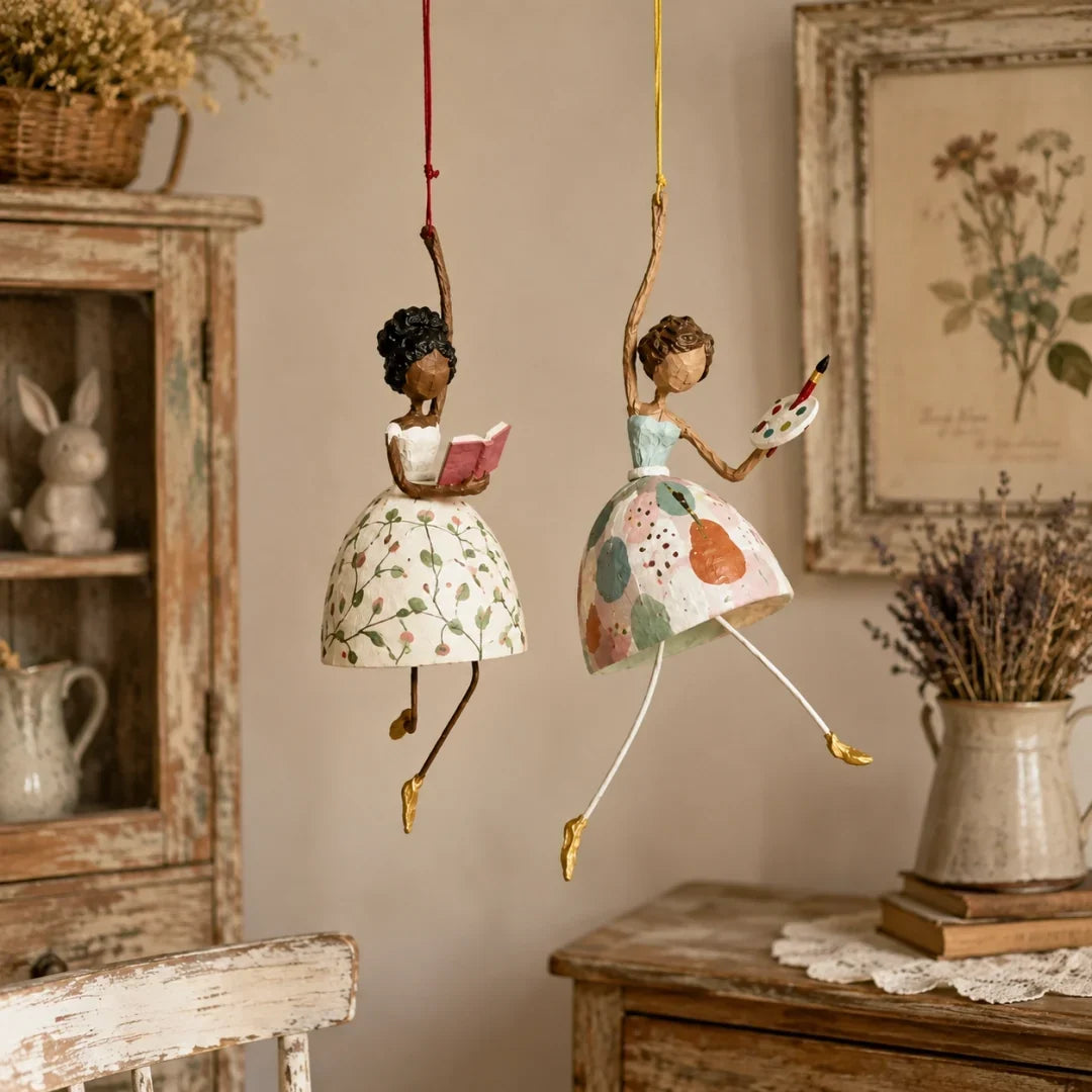 BreezyBelle – Whimsical Dancing Lady Hanging Ornament