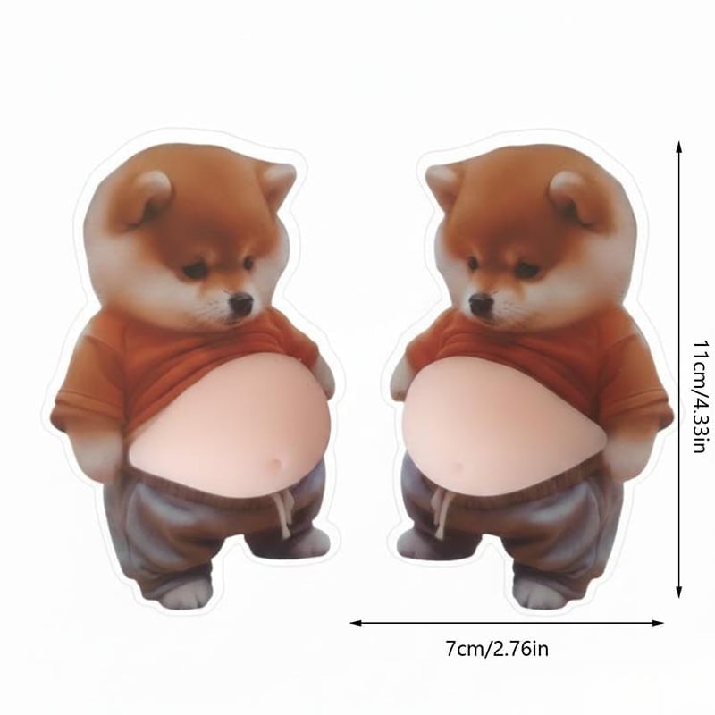 PawShield – Chubby Shiba Anti-Collision Protection Sticker