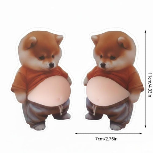 PawShield – Chubby Shiba Anti-Collision Protection Sticker