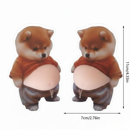 PawShield – Chubby Shiba Anti-Collision Protection Sticker