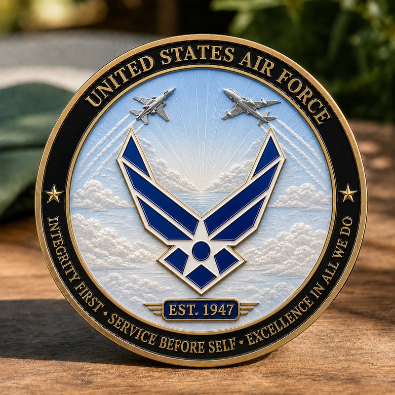 AirCrest – Aim High • Fly-Fight-Win Commemorative Coin