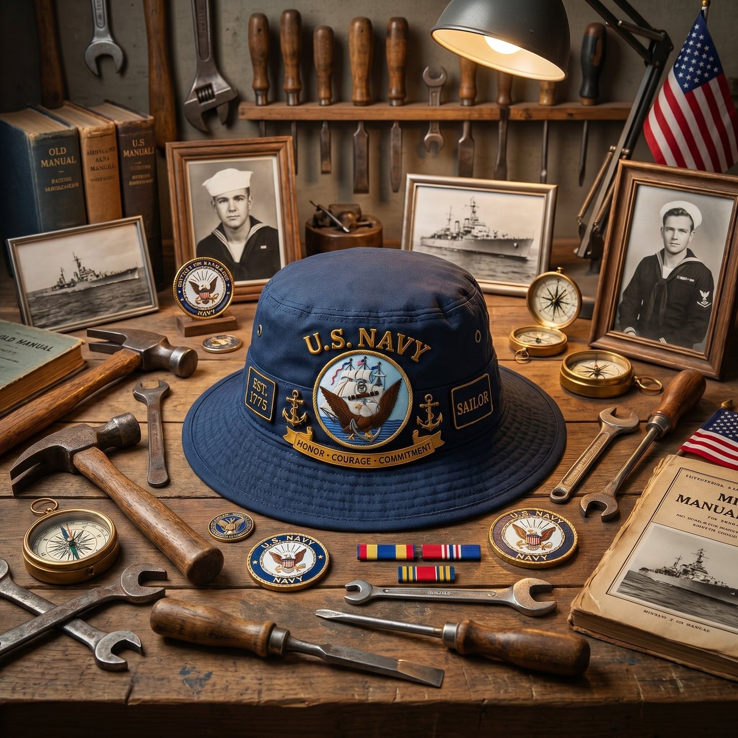 U.S. Navy Veteran Boonie Hat — A Sailor Once, A Sailor Always