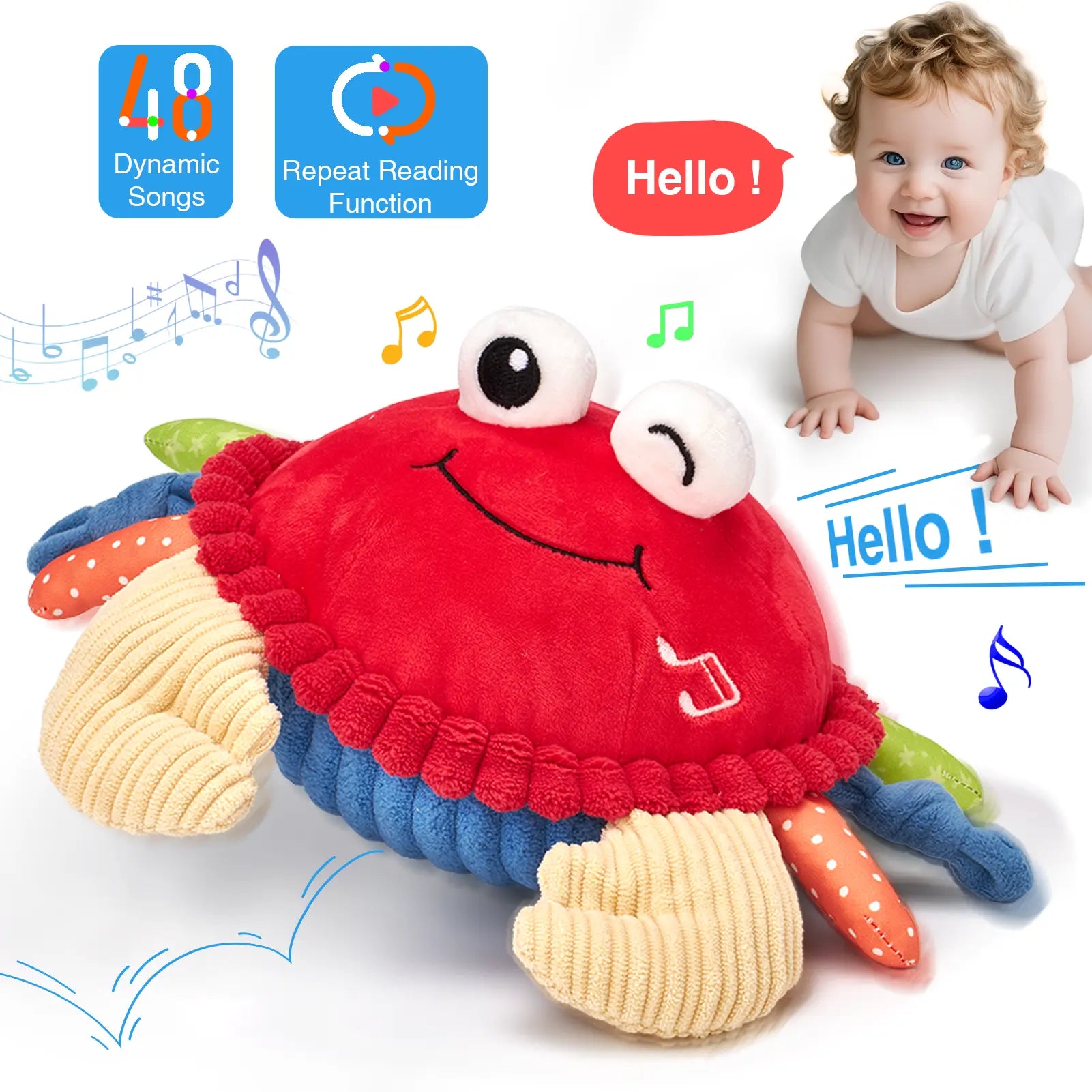 CuddleCrab – Interactive Crawling Baby Plush