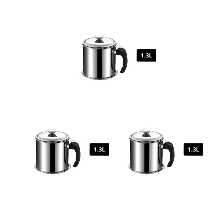 PurePour – Stainless Steel Oil Strainer Pot