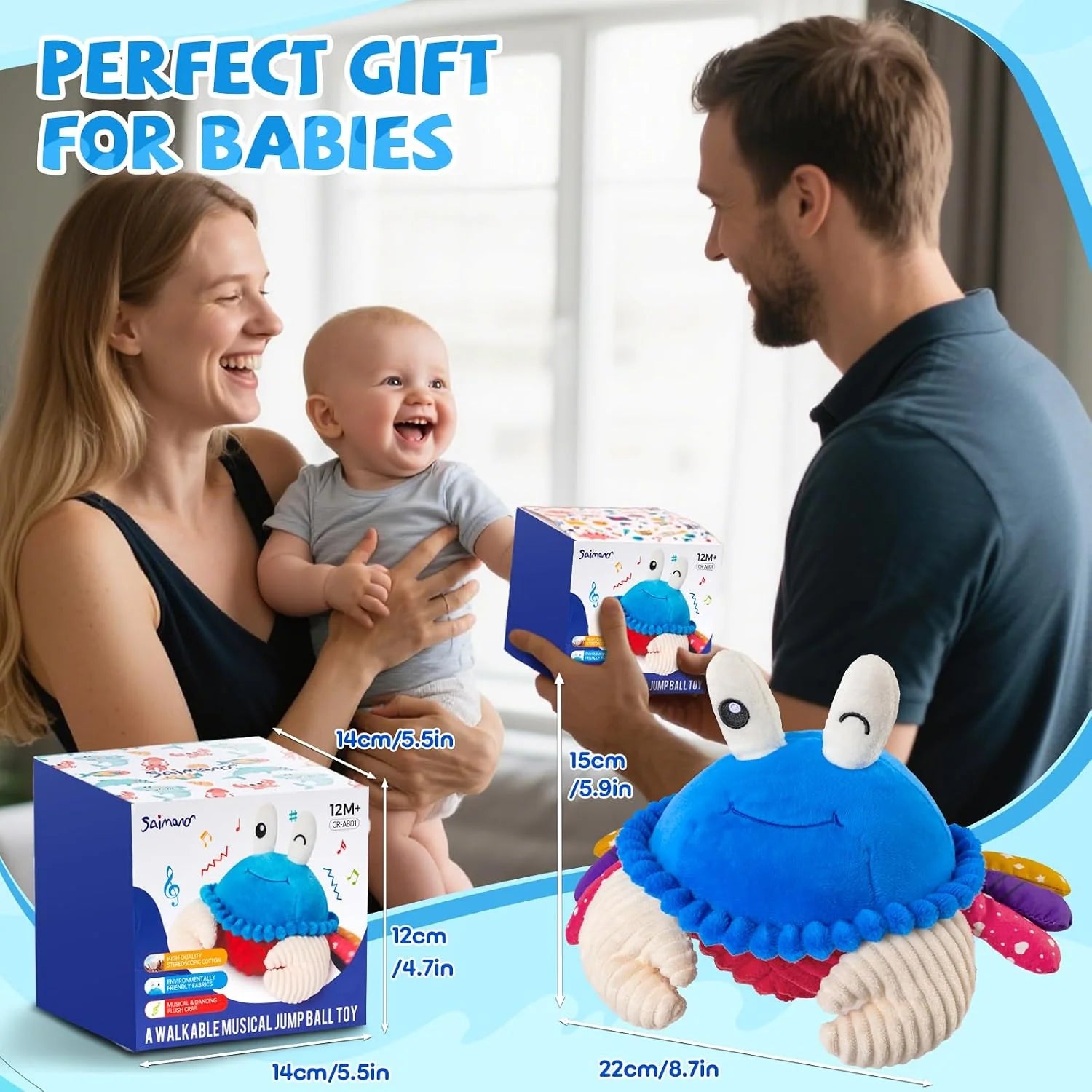 CuddleCrab – Interactive Crawling Baby Plush