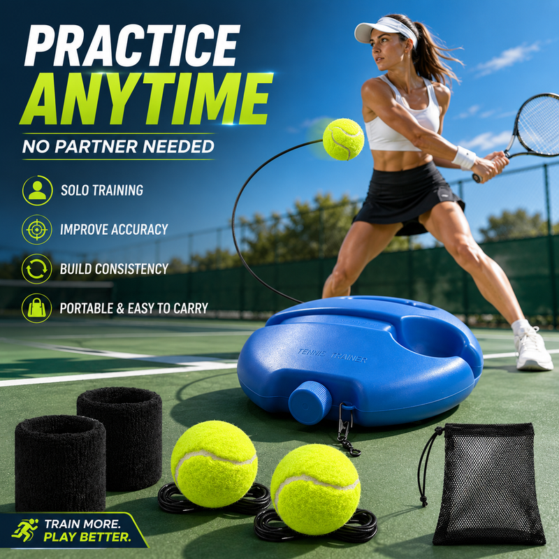 RallyCore – Solo Tennis Rebound Trainer Set