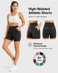 FlexEllea – High-Waisted Athletic Bermuda Shorts