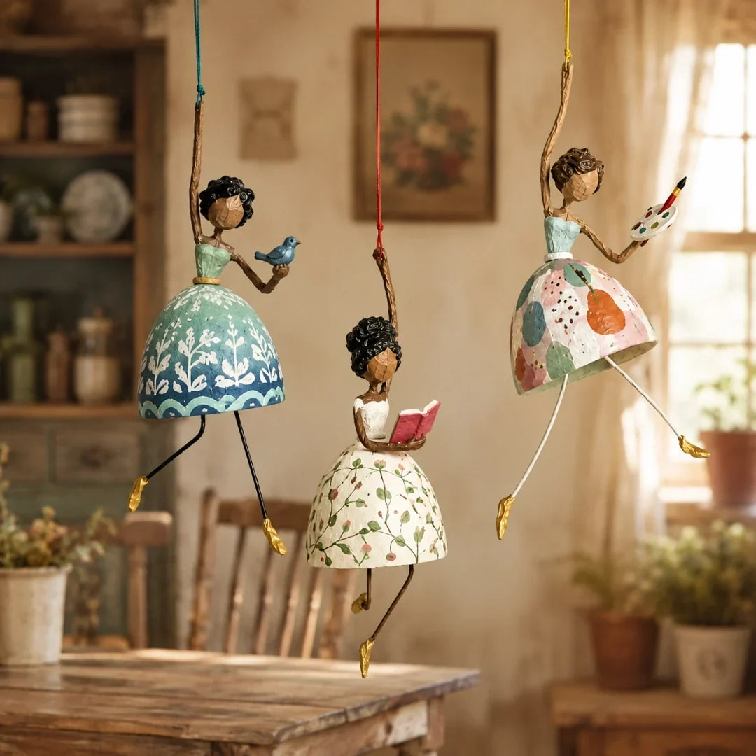 BreezyBelle – Whimsical Dancing Lady Hanging Ornament