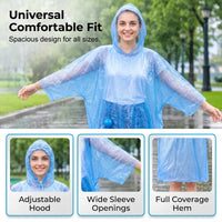 RainPod – Compact Hooded Rain Poncho with Keychain Case