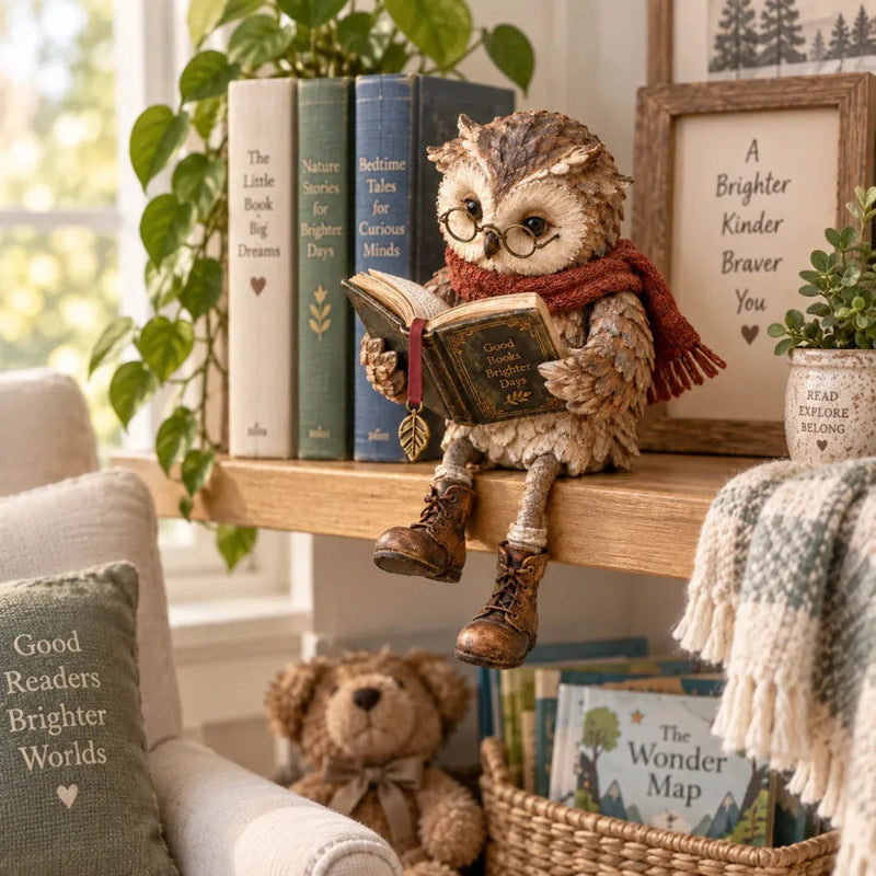 StoryHaven – Reading Owl Figurine
