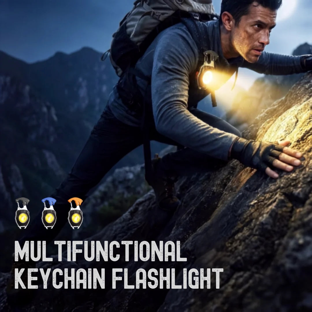 LuminoGear – 8-In-1 Multifunctional Keychain Flashlight