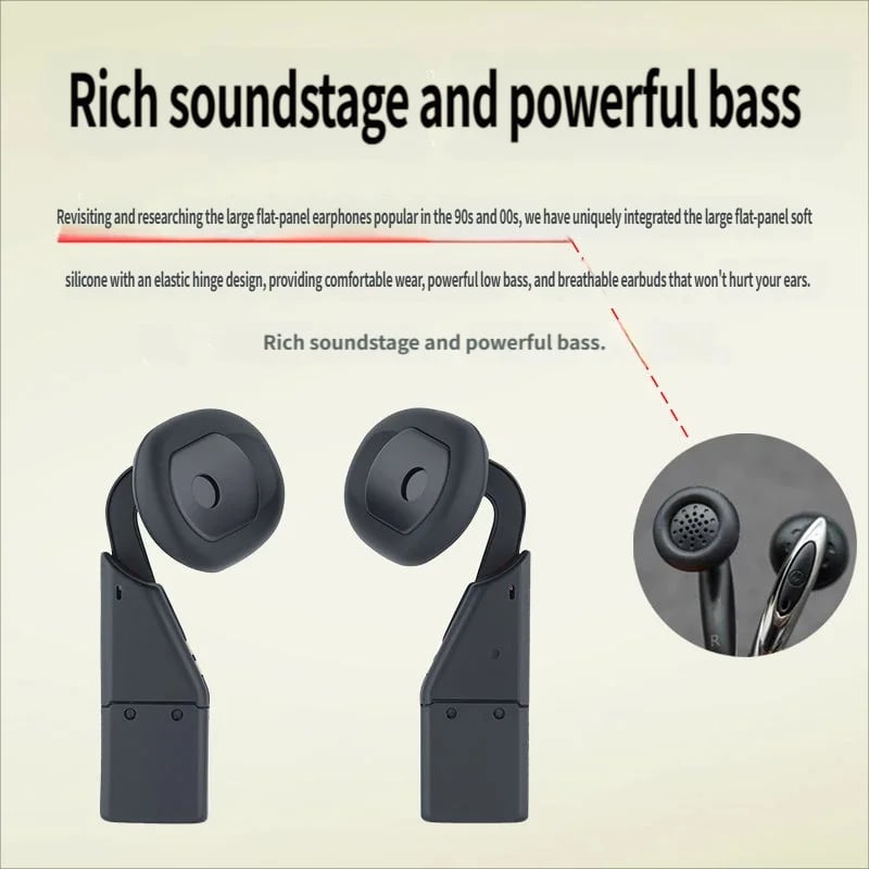SonicSlim – Ultra Thin Foldable Bluetooth Earbuds