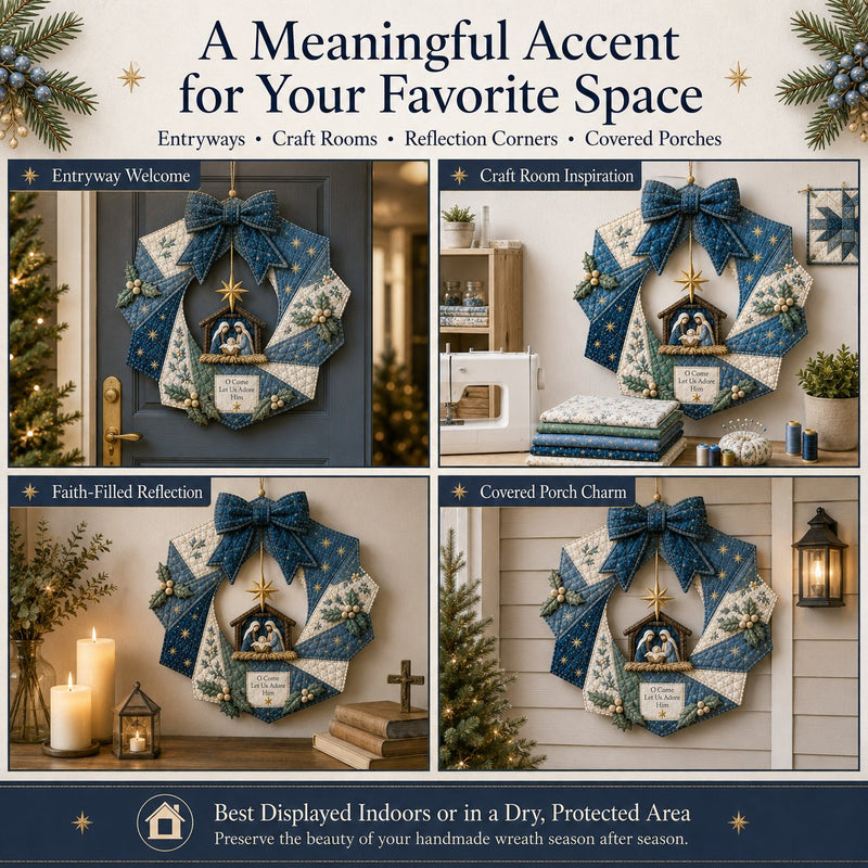 ChristmasCraft – Festive Fabric Wreath Making Kit