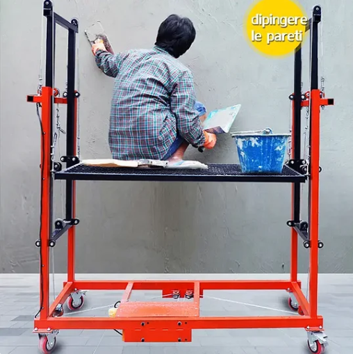 📢 Clearance Sale 🛠️ Foldable Electric Lifting Scaffolding (Load Capacity: 500kg)