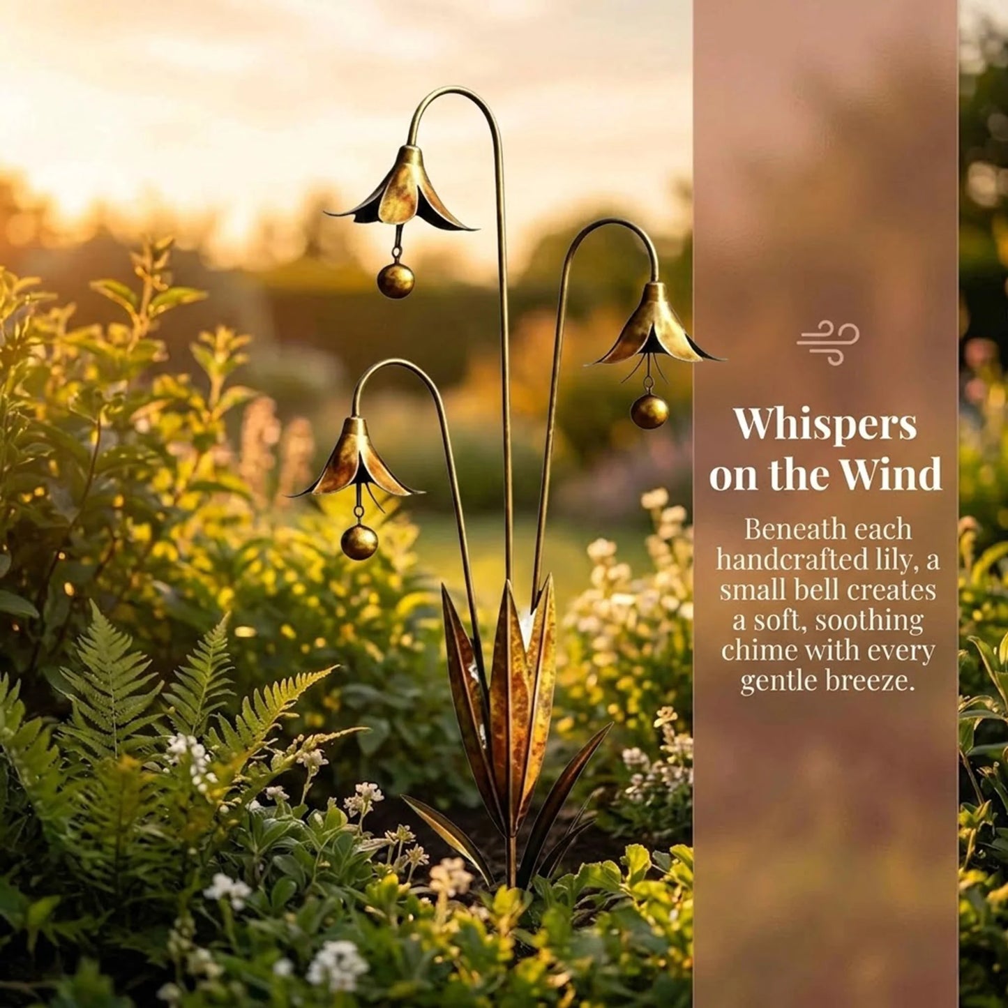 WhisperLily – Garden Bell Stake