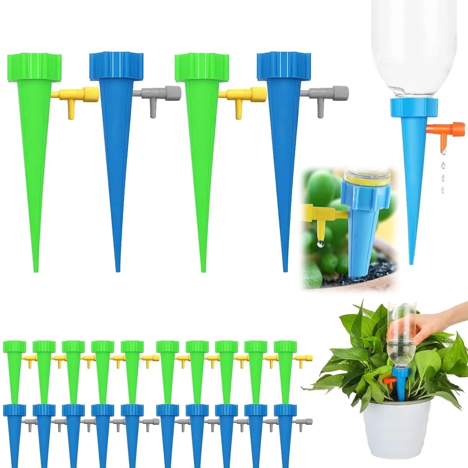 PlantFlow – Adjustable Self-Watering Spikes