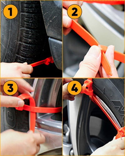 Anti-Slip Zipper Snow Chain