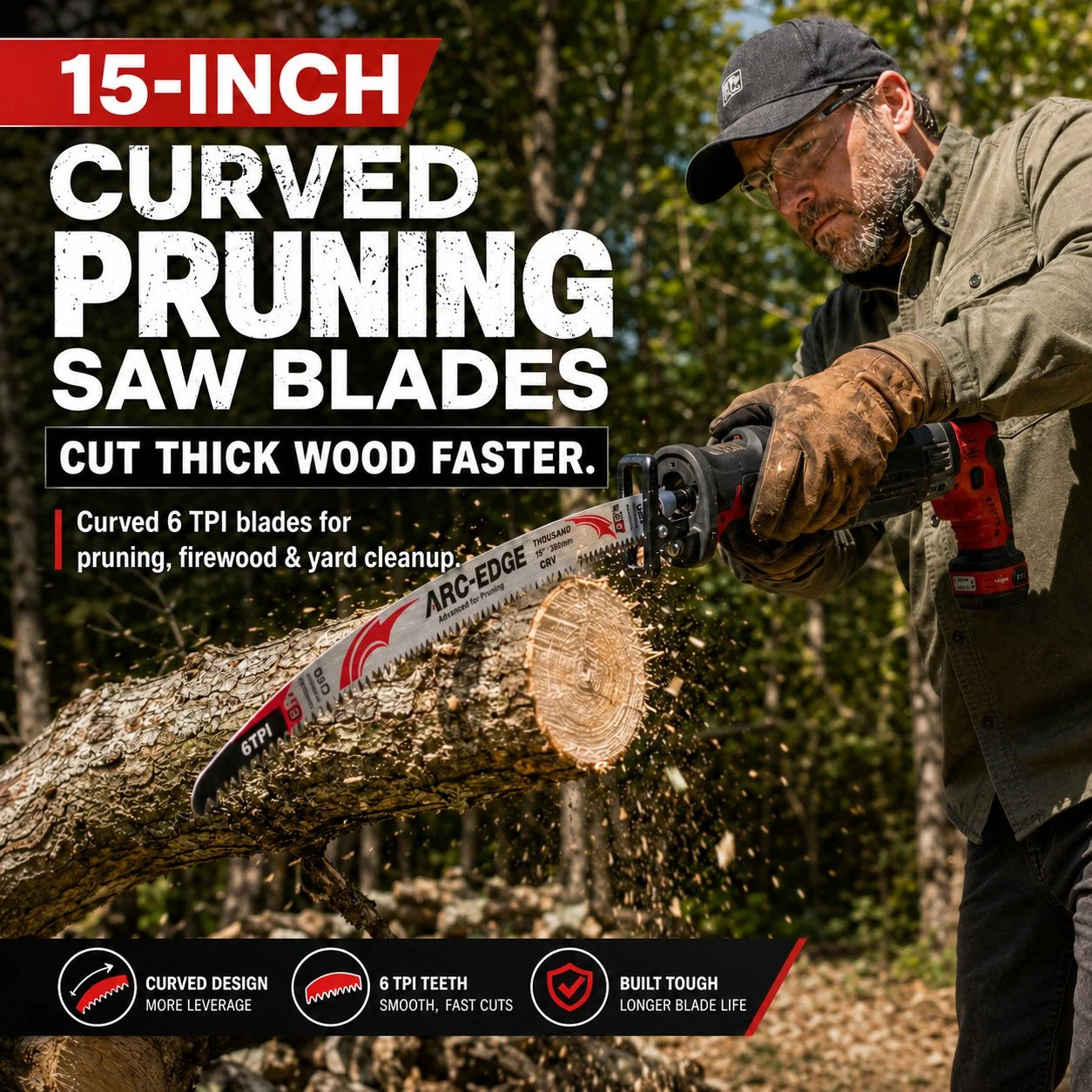 TimberEdge – Curved Pruning Saw Blades