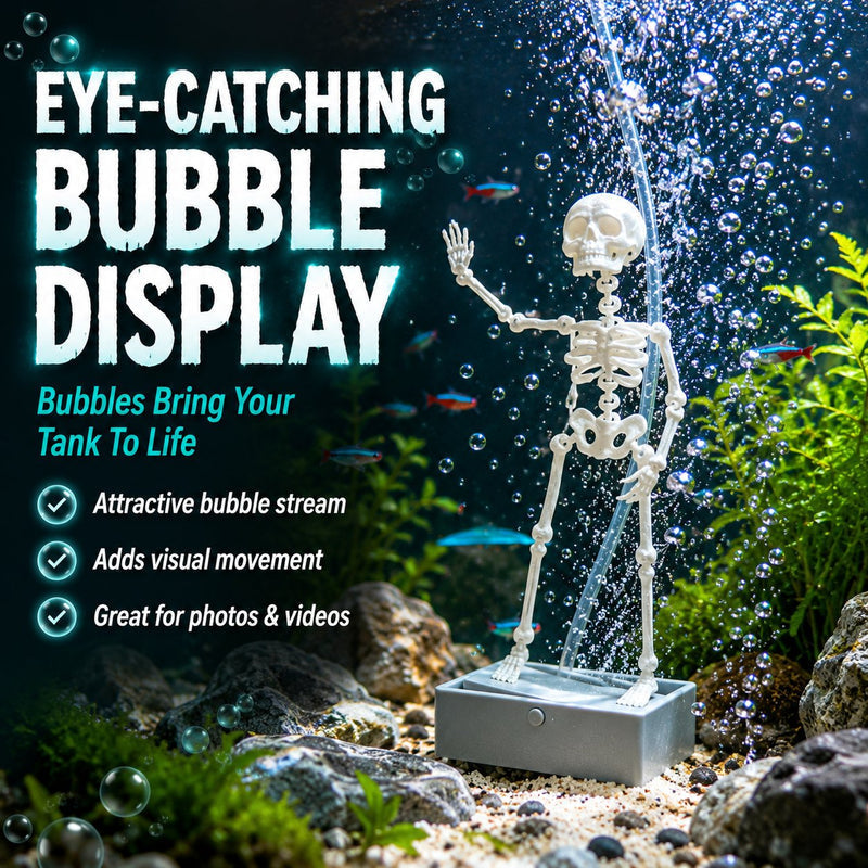 AquaBones – Dancing Skeleton Aquarium Ornament