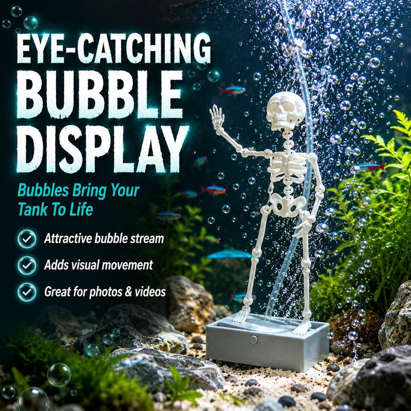 AquaBones – Dancing Skeleton Aquarium Ornament