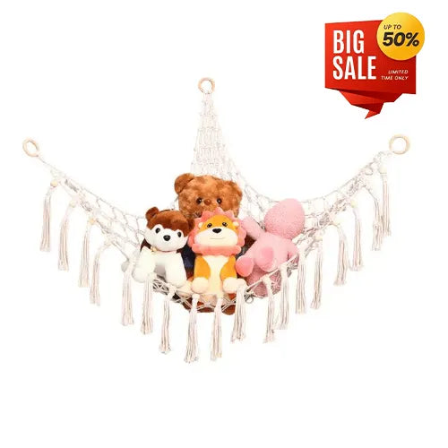 CozyCorner – Hanging Stuffed Animal Storage Net