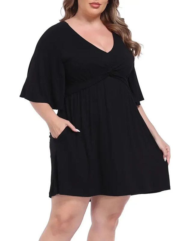 CurvaBelle – Plus Size Romper Dress